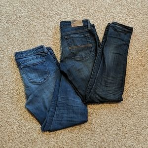Two pairs jeans size 28